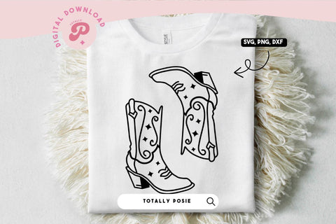 Cowboy Boots SVG SVG Totally Posie 