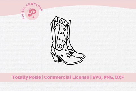 Cowboy Boots SVG SVG Totally Posie 