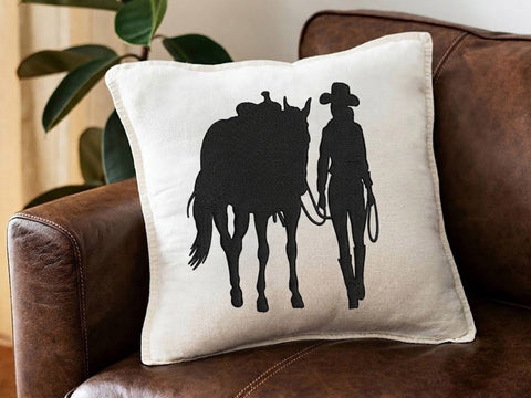 Cowboy Cattle Embroidery Design, Western Cowboy Cow Embroidery, Farm Ranch Machine Embroidery Pattern, Rodeo Horse Lover Digital File Embroidery/Applique DESIGNS DesignDestine 