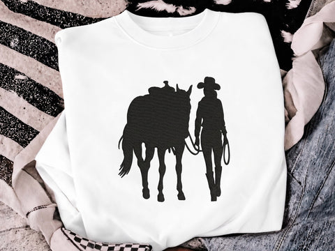 Cowboy Cattle Embroidery Design, Western Cowboy Cow Embroidery, Farm Ranch Machine Embroidery Pattern, Rodeo Horse Lover Digital File Embroidery/Applique DESIGNS DesignDestine 
