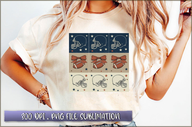 Cowboy Coquette Football Bow PNG Sublimation Shetara Begum 