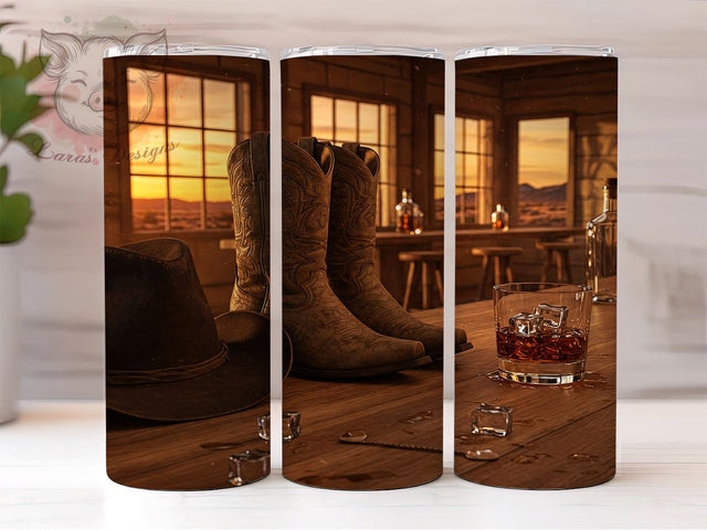 Cowboy Country 20oz Tumbler Wrap, Country Style Drinkware, 20oz Sublimation, Western Decor Cup, Rustic Gift, Country Life Tumbler, Glass Design Tumbler Sublimation Lara' s Designs 