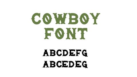 Cowboy Font Font Crafting With Brenna 