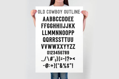 Cowboy Font SVG Bundle | Old Cowboy Alphabet | Western Font OTF | 6 Font Styles | Outline Letters | Cricut & Silhouette Cut Files SVG TonisArtStudio 