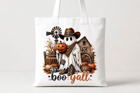 Cowboy Ghost Halloween PNG, Western Sublimation Design SVG BillahCrafts 
