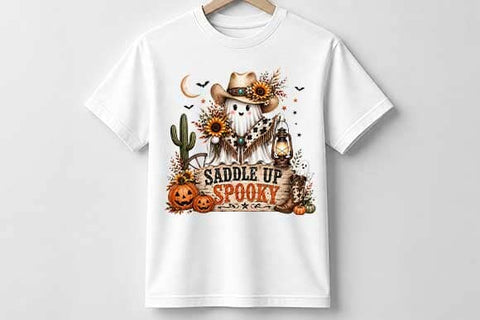 Cowboy Ghost PNG | Saddle Up Spooky Western Halloween Sublimation PNG SVG BillahCrafts 