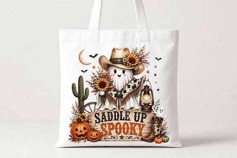 Cowboy Ghost PNG | Saddle Up Spooky Western Halloween Sublimation PNG SVG BillahCrafts 