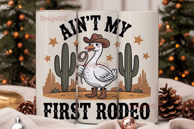 Cowboy Goose 20oz Tumbler Wrap Sublimation DesignSVG 