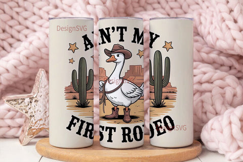 Cowboy Goose 20oz Tumbler Wrap Sublimation DesignSVG 