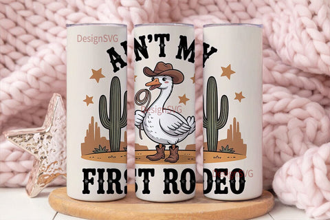 Cowboy Goose 20oz Tumbler Wrap Sublimation DesignSVG 