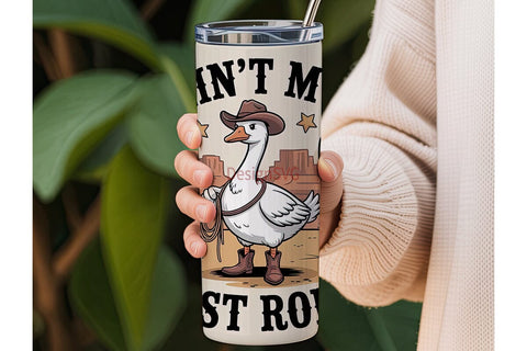 Cowboy Goose 20oz Tumbler Wrap Sublimation DesignSVG 