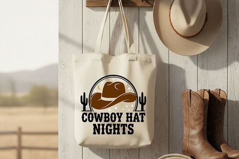 Cowboy Hat Nights Svg, Western Cowgirl Svg, Country Music Shirt Svg, Rodeo Shirt Design, Western Quote Svg, Cowgirl Shirt Cricut File SVG TiffsCraftyCreations 