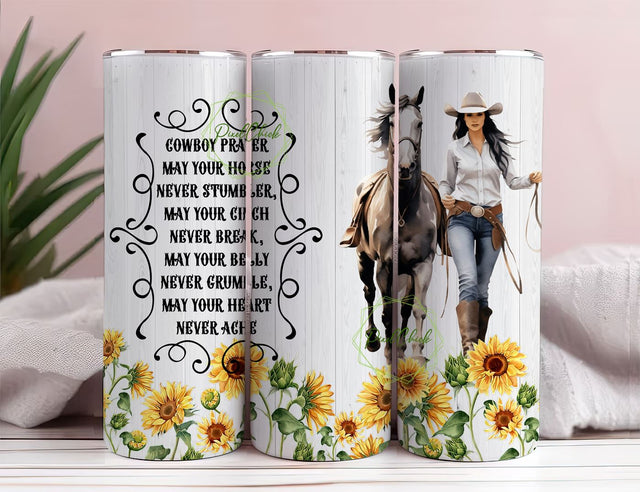 Cowboy Prayer Tumbler Wrap, cowboy tumbler wrap, Western tumbler png, 20 oz Skinny Tumbler Sublimation, rustic png, Cowgirl png gift Sublimation PixelChick 