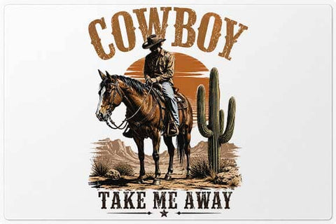 Cowboy Take Me Away Western Cowboy Sublimation PNG SVG BillahCrafts 