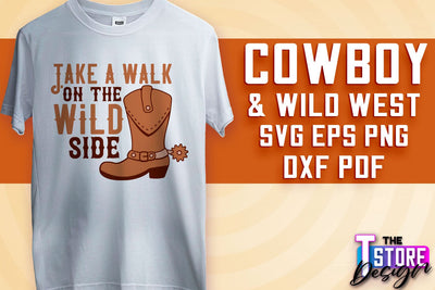 Cowboy & Wild West SVG | Western SVG Design | Cowboy T-Shirt Design SVG The T Store Design 