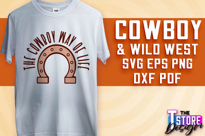 Cowboy & Wild West SVG | Western SVG Design | Cowboy T-Shirt Design SVG The T Store Design 