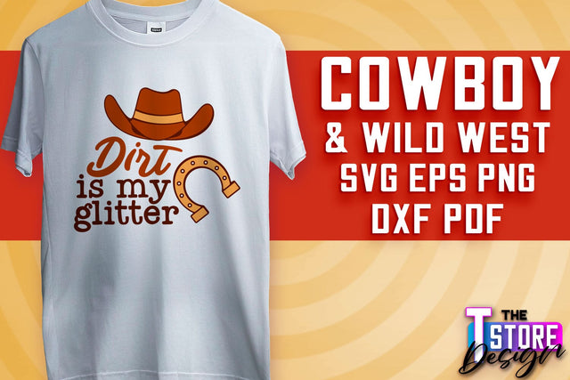 Cowboy & Wild West SVG | Western SVG Design | Cowboy T-Shirt Design v.2 SVG The T Store Design 
