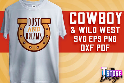 Cowboy & Wild West SVG | Western SVG Design | Cowboy T-Shirt Design v.2 SVG The T Store Design 