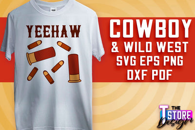 Cowboy & Wild West SVG | Western SVG Design | Cowboy T-Shirt Design v.2 SVG The T Store Design 