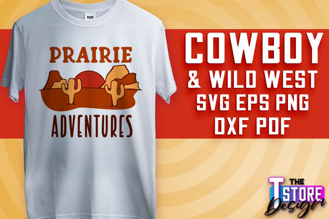 Cowboy & Wild West SVG | Western SVG Design | Cowboy T-Shirt Design v.2 SVG The T Store Design 