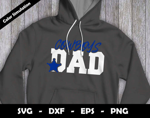 Cowboys Dad SVG Cut File, Cowboys logo SVG Design, Cowboys Dad Football, T-Shirt Sublimation Design Png SVG Arthur Arellano 