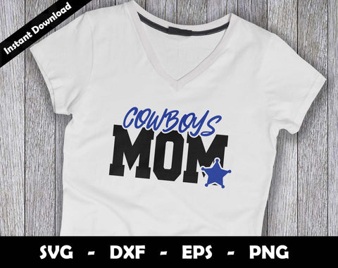 Cowboys Mom SVG Cut File, Cowboys logo SVG Design, Cowboys Mom Football, T-Shirt Sublimation Design Png SVG Arthur Arellano 
