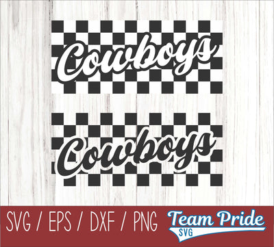 Cowboys Retro Team Design SVG Digital Download Printable - SVG, EPS, DXF, PNG SVG Team Pride SVG 