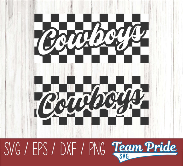 Cowboys Retro Team Design SVG Digital Download Printable - SVG, EPS, DXF, PNG SVG Team Pride SVG 