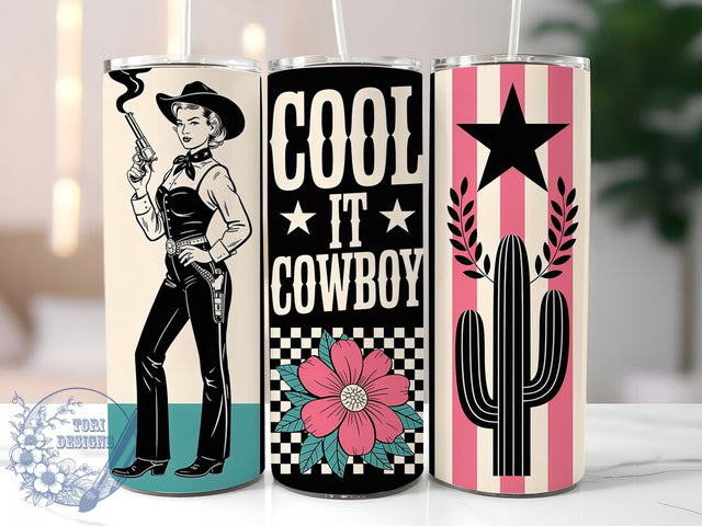Cowgirl and Cowboy Tumbler, Western Tumbler Design, Rustic 20oz Wrap, Sublimation Design, Country Gift Idea, Stylish Cowgirl Wrap, Cool Cowboy Tumbler Sublimation ToriDesigns 