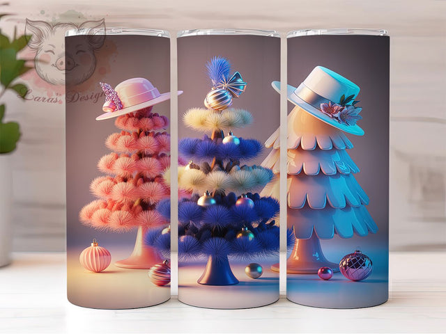 Cowgirl Boho Christmas Tumbler, Western Holiday Wrap, Boho Tree Sublimation Design, Rustic Cowgirl Cup, 20Oz Skinny Tumbler Wrap, Country Christmas Mug, Festive Boho Design Sublimation Lara' s Designs 