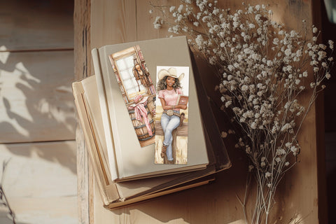 Cowgirl Bookmarks Printable | Wild West Fantasy Designs SVG GlamArtZhanna 