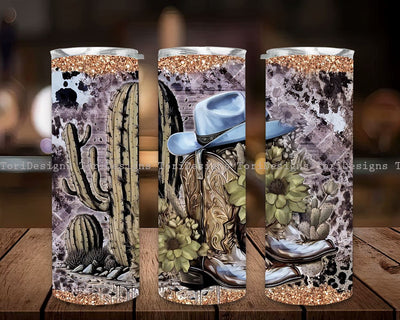 Cowgirl Boots 20 oz Skinny Tumbler Sublimation Design Digital Download PNG Instant, Western Country Rustic Girl Tumbler Sublimation ToriDesigns 