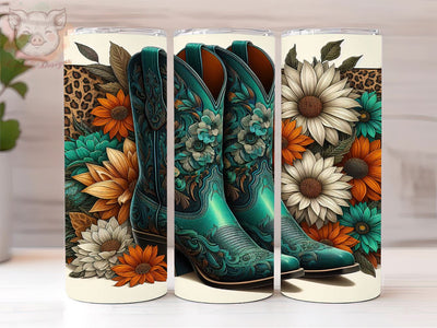 Cowgirl Boots 20oz Tumbler Png, Straight & Tapered Tumbler Png, Country Girl Tumbler Png, Digital Download PNG Sublimation Lara' s Designs 