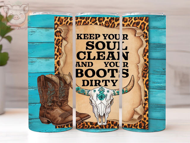 Cowgirl Boots 20oz Tumbler Png, Straight & Tapered Tumbler Png, Country Tumbler Png, Digital Download PNG Sublimation Lara' s Designs 