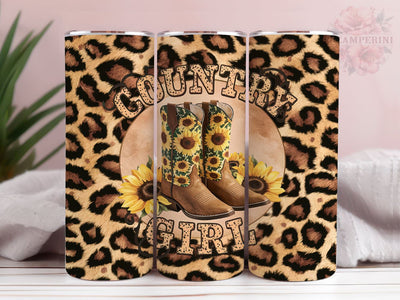 Cowgirl Boots 20oz Tumbler Wrap PNG, Leopard Tumbler Png, Straight & Tapered Tumbler Wrap, Instant Digital Download Sublimation Li Zamperini 
