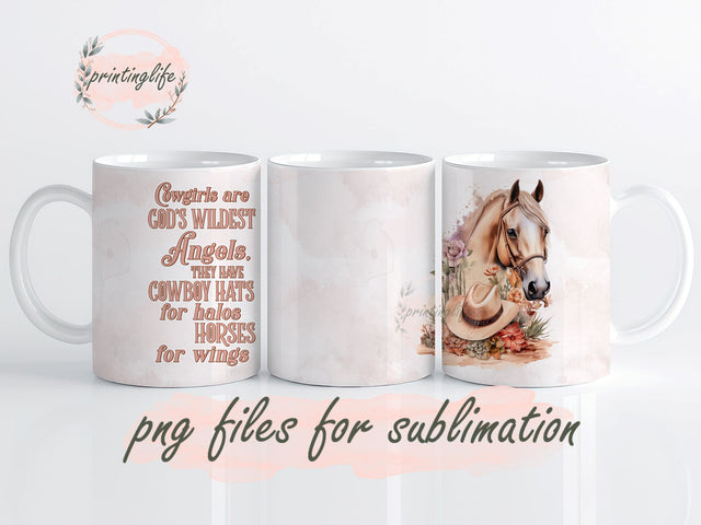 Cowgirl Boots Mug Wrap Sublimation Western Floral Wrap Country Cowgirl Design Sublimation PrintingLife 