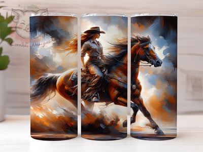 Cowgirl Bucking Horse 20oz Tumbler Wrap, Bucking Horse Design, Western Cowgirl Sublimation, Rustic Rodeo PNG, 20oz Tumbler Wrap, Frontier Lifestyle Sublimation, Country Western Theme Sublimation Lara' s Designs 