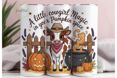 Cowgirl Calf Fall Magic 20oz Tumbler Sublimation PixelChick 