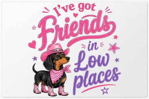 Cowgirl Dachshund Western Wiener Dog Sublimation PNG SVG BillahCrafts 