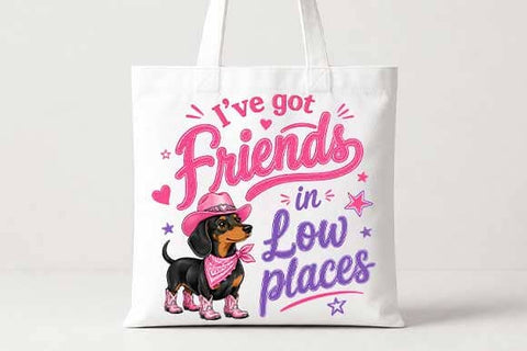 Cowgirl Dachshund Western Wiener Dog Sublimation PNG SVG BillahCrafts 