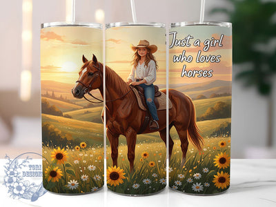 Cowgirl Equestrian Horse Tumbler, Cowboy Horse Girl Tumbler, Rustic 20oz Wrap, Sublimation Design, Stylish Gift Idea, Equestrian Cowgirl Wrap, Country Horse Tumbler Sublimation ToriDesigns 
