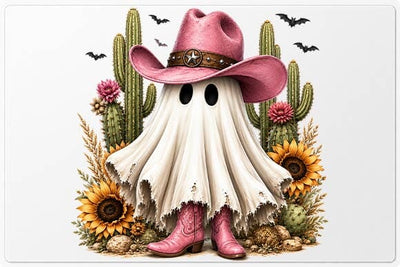 Cowgirl Ghost Halloween PNG, Western Sublimation Design SVG BillahCrafts 