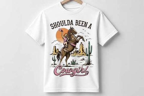 Cowgirl PNG | Western Horse Rider Vintage Digital Download SVG BillahCrafts 