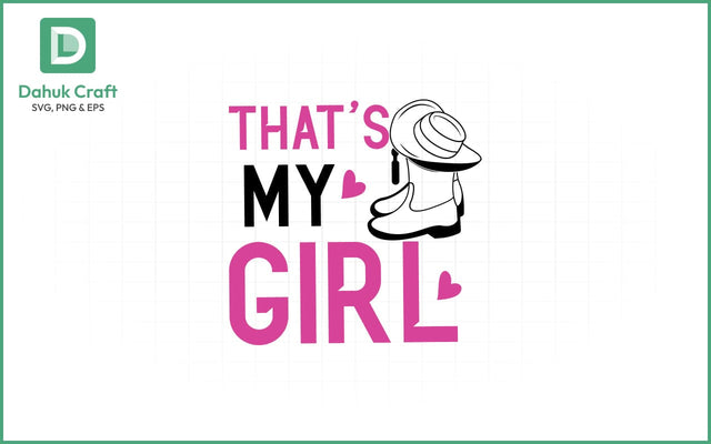 Cowgirl Pride SVG – That’s My Girl That’s My Girl SVG PNG & EPS V 2 SVG dahukdesign 