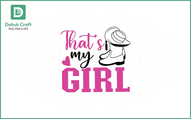 Cowgirl Pride SVG – That’s My Girl That’s My Girl SVG PNG & EPS V3 SVG dahukdesign 