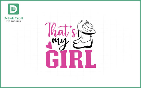 Cowgirl Pride SVG – That’s My Girl That’s My Girl SVG PNG & EPS V3 SVG dahukdesign 