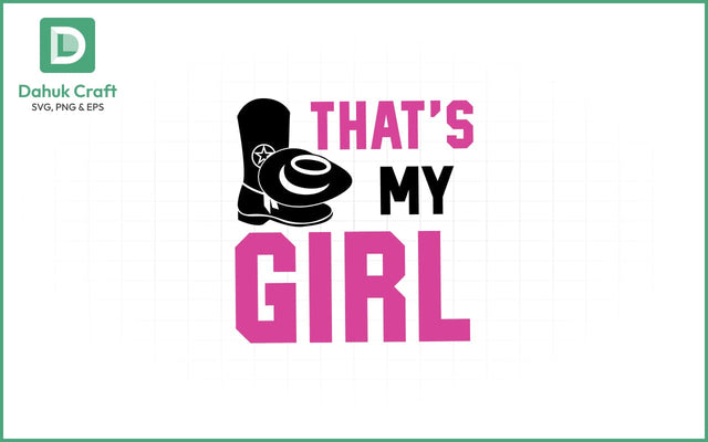 Cowgirl Pride SVG – That’s My Girl That’s My Girl SVG PNG & EPS V5 SVG dahukdesign 