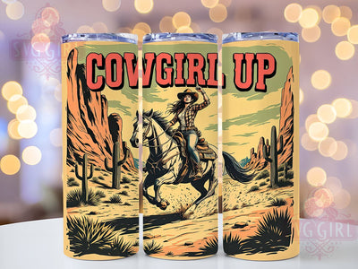 Cowgirl Retro 20oz Tumbler Wrap, Cowgirl Tumbler, Retro Western Design, Aesthetic Drinkware, 20oz Sublimation, Country Style, Western Decor, Gift for Cowgirl Sublimation SvggirlplusArt 