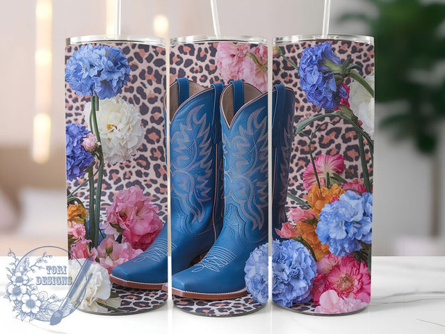 Cowgirl Rodeo Boots 20oz Tumbler, Western Tumbler, Country Tumbler, Rodeo Tumbler, Boots Tumbler, 20oz Sublimation Wrap, Southern Tumbler Sublimation ToriDesigns 