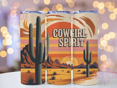 Cowgirl Spirit 20oz Tumbler, Cowgirl Spirit Quote, Western Style Wrap, 20oz Tumbler Wrap, Sublimation Design PNG, Rustic Cowgirl Gift, Country Girl Wrap Sublimation SvggirlplusArt 